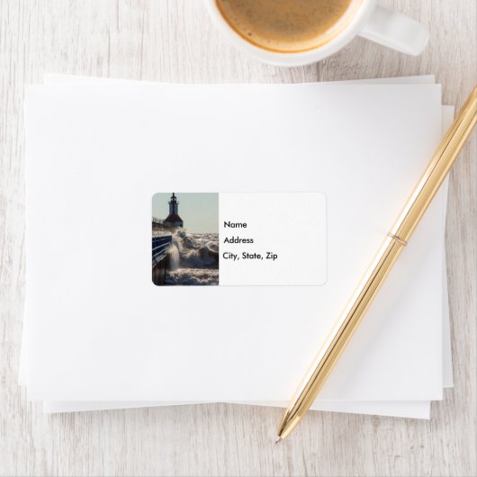 Fierce Waves op St Joseph Address Label (Insitu)