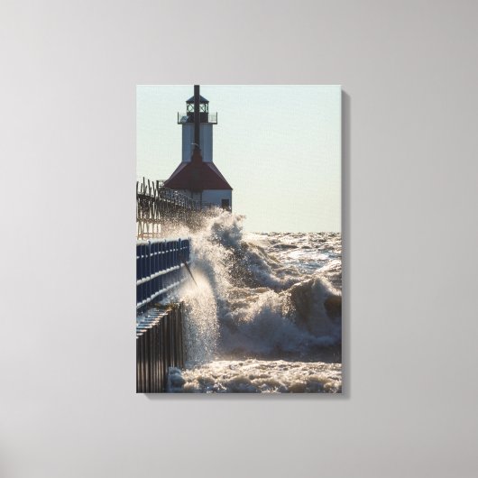 Fierce Waves op St Joseph Canvas Afdruk (Voorkant)