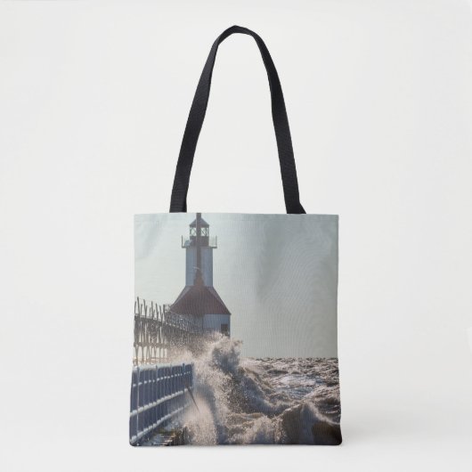 Fierce Waves op St Joseph Tote Bag (Voorkant)