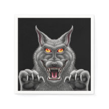 Fierce Weerwolf Paper Party servetten