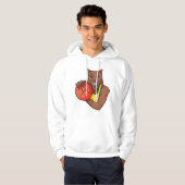Fierce Wildcat Basketball Mascot Hoodie (Voorkant volledig)