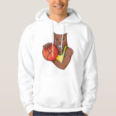 Fierce Wildcat Basketball Mascot Hoodie (Voorkant)