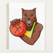 Fierce Wildcat Basketball Mascot Planner (Voorkant)