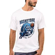 Fierce Wolf Basketbal T-shirt Design