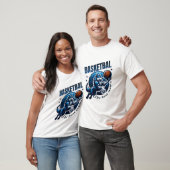 Fierce Wolf Basketbal T-shirt Design (Unisex)
