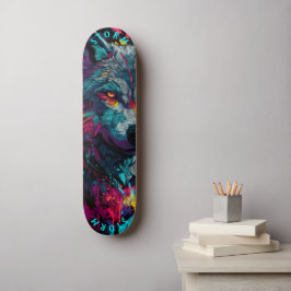 Fierce Wolf Graffiti Street – Limited Edition Persoonlijk Skateboard