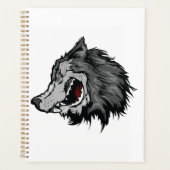 Fierce Wolf Head Bold Wild Animal Planner (Voorkant)