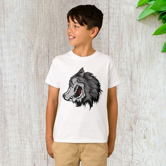 Fierce Wolf Head Bold Wild Animal T-shirt
