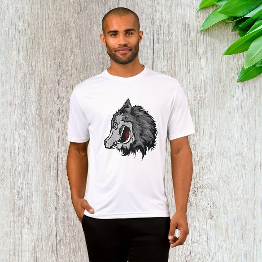 Fierce Wolf Head Bold Wild Animal T-shirt
