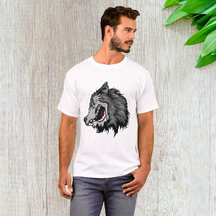 Fierce Wolf Head Bold Wild Animal T-shirt
