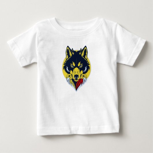 Fierce Wolf Head T-Shirt (Voorkant)