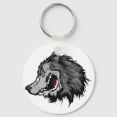 Fierce Wolf Sleutelhanger (Achterkant)