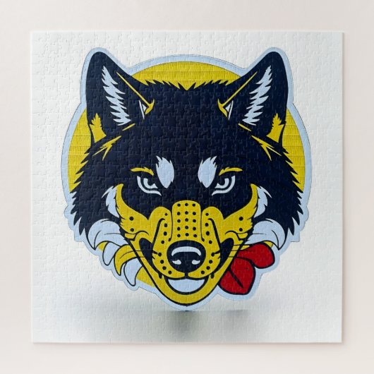 Fierce Wolf Spirit Puzzel Legpuzzel (Verticaal)