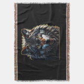 Fierce Wolf – Symbol of Strength and Freedom Deken (Voorkant Verticaal)