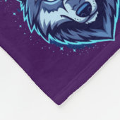 Fierce Wolf – Symbol of Strength and Freedom Fleece Deken (Hoek)