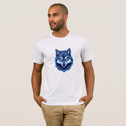 Fierce Wolf – Symbol of Strength and Freedom T-shirt (Voorkant volledig)