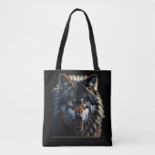Fierce Wolf – Symbol of Strength and Freedom Tote Bag (Voorkant)