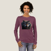 Fierce Wolf – Symbol of Strength and Freedom Tri-Blend Shirt (Voorkant)