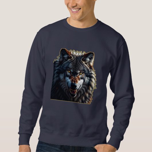 Fierce Wolf – Symbol of Strength and Freedom Trui (Voorkant)