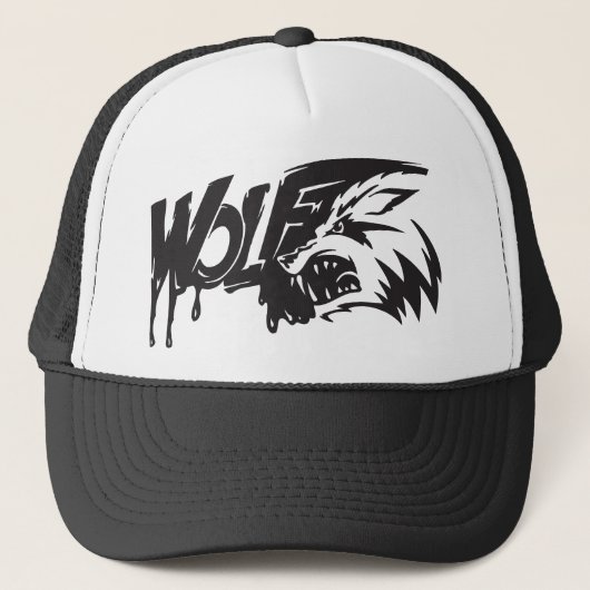 Fierce Wolf Trucker Pet (Voorkant)