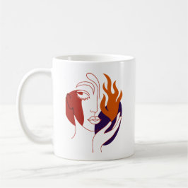 Fierce Woman Inner Fire Strength Motivation Quote Koffiemok