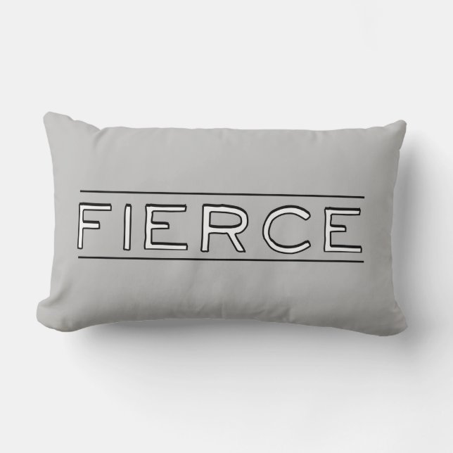 Fierce | Woordkunst Kussen (Voorkant)