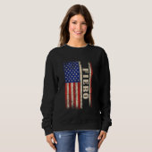 Fiero Achternaam Shirt Fiero Naam American Flag (Voorkant volledig)