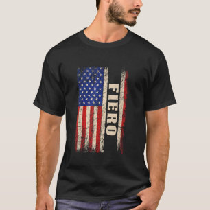 Fiero Achternaam T-shirt Fiero Naam Amerikaanse Vl