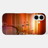 Fiery Abstract Drum Kit Muziek Case-Mate iPhone Case (Achterkant (horizontaal))