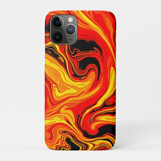 Fiery Abstract Swirls of Emotion Case-Mate iPhone Case (Achterkant)