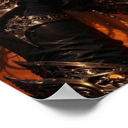 Fiery Amazon Warrior Poster (Hoek)