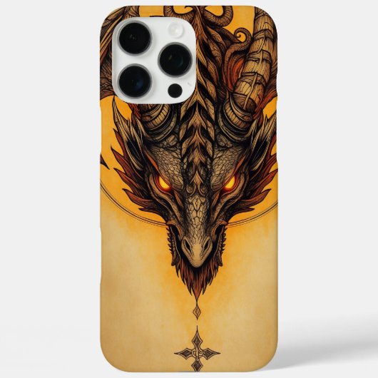 Fiery Ancient Dragon Fantasy Art Case-Mate iPhone Case (Achterkant)