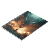 Fiery Angry Black Ancient Dragon Notitieboek (Linkerzijde)