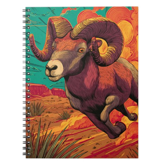 Fiery Aries Zodiac Notitieboek (Voorkant)