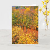 "Fiery Autumn" Blank Wenskaart Kaart (Gele Bloem)