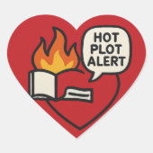 Fiery Book Sticker – Bold Literary & Fantasy (Voorkant)