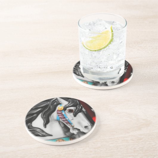 Fiery Carousel Horse Onderzetter (Zijkant)