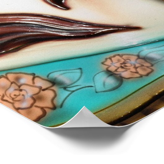 Fiery Carousel Horse Poster (Hoek)