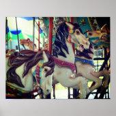 Fiery Carousel Horse Trio Poster (Voorkant)