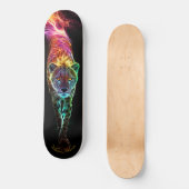 Fiery Cheetah Glowing Cool Style Persoonlijk Skateboard (Voorkant)
