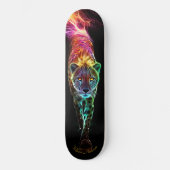 Fiery Cheetah Glowing Cool Style Persoonlijk Skateboard (Voorkant)