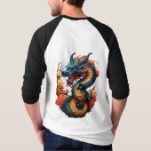 Fiery Chinese Dragon T-Shirt (Achterkant)