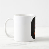 Fiery Christmas Coffee Cup met Heart Steam Art Koffiemok (Links)