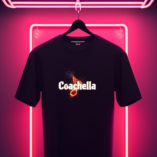 Fiery Coachella Tee – A Design Full of Energy T-shirt