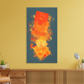 Fiery Colors Canvas Afdruk (Insitu (Woonkamer))