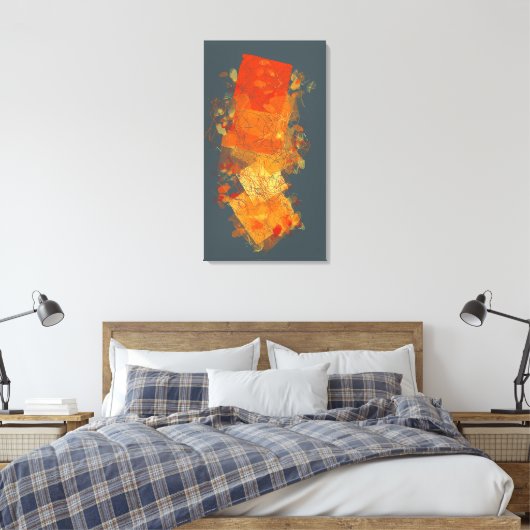 Fiery Colors Canvas Afdruk (Insitu (Slaapkamer))
