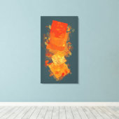 Fiery Colors Canvas Afdruk (Insitu (Houten vloer))
