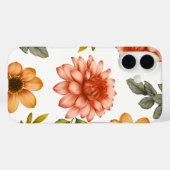 Fiery Dahlia Bloom  Case-Mate iPhone Case (Achterkant (horizontaal))