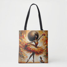 Fiery Dance of Resilience Canvas tas