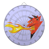 Fiery Devil's Head_Flame-Spitting Dartbord (Voorkant)